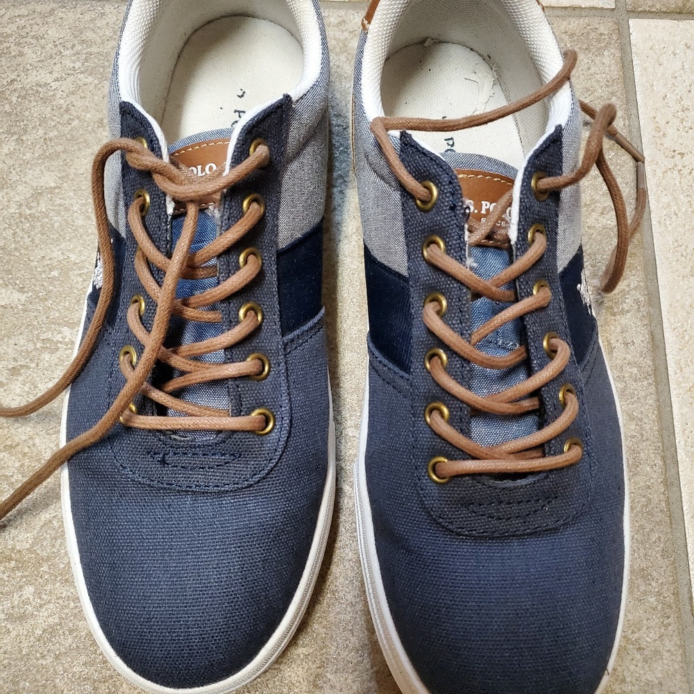SOLD US Polo Assn Chambray/Navy Canvas Shoes